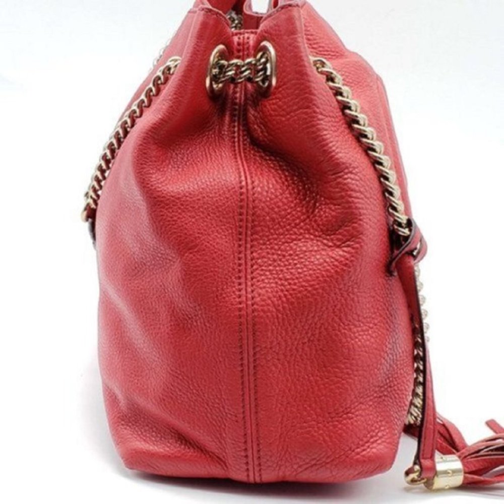 Gucci Soho Medium on Chain Leather Shoulder Bag - Picture 4 of 16